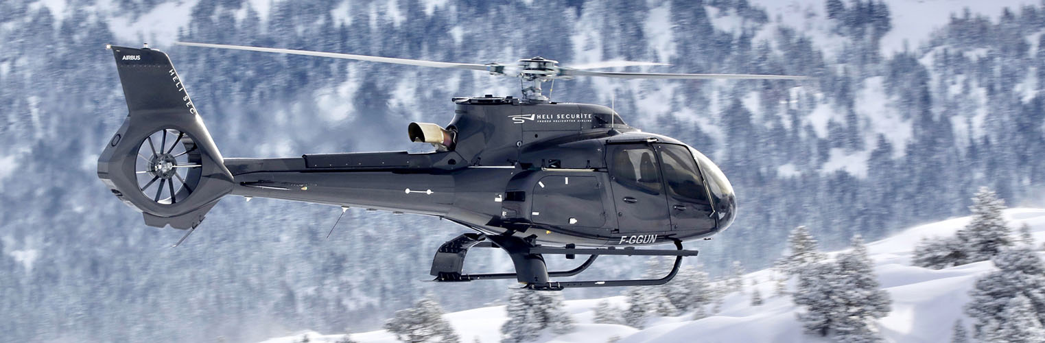 Helicopter transfer french alps